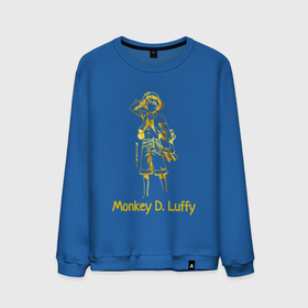 Мужской свитшот хлопок с принтом Monkey D. Luffy Gold в Тюмени, 100% хлопок |  | 