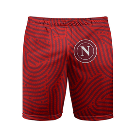 Мужские шорты спортивные с принтом Napoli отпечатки в Курске,  |  | 