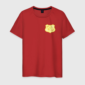 Мужская футболка хлопок с принтом Bitcoin Police в Белгороде, 100% хлопок | прямой крой, круглый вырез горловины, длина до линии бедер, слегка спущенное плечо. | Тематика изображения на принте: 