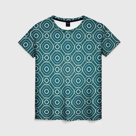 Женская футболка 3D с принтом Светло зелёная текстура в Санкт-Петербурге, 100% полиэфир ( синтетическое хлопкоподобное полотно) | прямой крой, круглый вырез горловины, длина до линии бедер | 