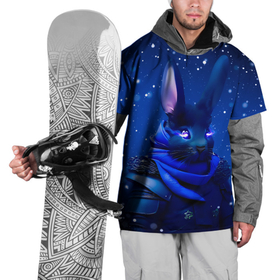 Накидка на куртку 3D с принтом Кролик в доспехах в Курске, 100% полиэстер |  | 