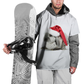 Накидка на куртку 3D с принтом Рождественский кролик   2023 в Белгороде, 100% полиэстер |  | Тематика изображения на принте: 