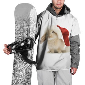 Накидка на куртку 3D с принтом Новогодний кролик   2023 в Белгороде, 100% полиэстер |  | Тематика изображения на принте: 