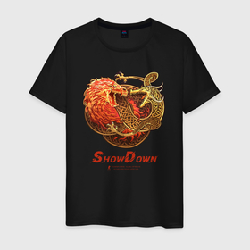 Мужская футболка хлопок с принтом cs go  ShowDown , 100% хлопок | прямой крой, круглый вырез горловины, длина до линии бедер, слегка спущенное плечо. | 