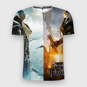 Мужская футболка 3D Slim с принтом Oddworld soulstorm в Петрозаводске, 100% полиэстер с улучшенными характеристиками | приталенный силуэт, круглая горловина, широкие плечи, сужается к линии бедра | Тематика изображения на принте: 