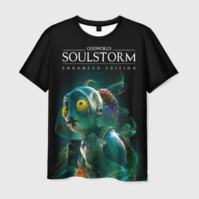 Мужская футболка 3D с принтом Oddworld soulstorm в Курске, 100% полиэфир | прямой крой, круглый вырез горловины, длина до линии бедер | 