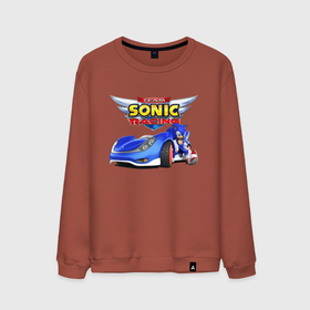 Мужской свитшот хлопок с принтом Team Sonic racing   hedgehog в Санкт-Петербурге, 100% хлопок |  | 