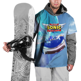 Накидка на куртку 3D с принтом Team Sonic racing   hedgehog   speed , 100% полиэстер |  | Тематика изображения на принте: 