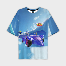 Мужская футболка OVERSIZE 3D с принтом Blaze the Cat   Team Sonic racing ,  |  | Тематика изображения на принте: 