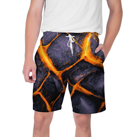 Мужские шорты 3D с принтом Чешуя дракона в Тюмени,  полиэстер 100% | прямой крой, два кармана без застежек по бокам. Мягкая трикотажная резинка на поясе, внутри которой широкие завязки. Длина чуть выше колен | 