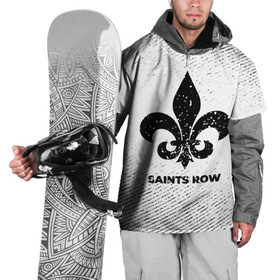 Накидка на куртку 3D с принтом Saints Row с потертостями на светлом фоне в Белгороде, 100% полиэстер |  | 
