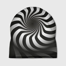 Шапка 3D с принтом Объёмная спираль   оптическая иллюзия в Курске, 100% полиэстер | универсальный размер, печать по всей поверхности изделия | 