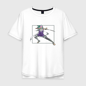 Мужская футболка хлопок Oversize с принтом Hajime Sokotani   Платиновый предел , 100% хлопок | свободный крой, круглый ворот, “спинка” длиннее передней части | 