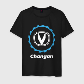 Мужская футболка хлопок с принтом Changan в стиле Top Gear в Петрозаводске, 100% хлопок | прямой крой, круглый вырез горловины, длина до линии бедер, слегка спущенное плечо. | 