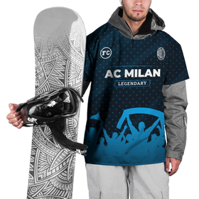 Накидка на куртку 3D с принтом AC Milan legendary форма фанатов в Санкт-Петербурге, 100% полиэстер |  | Тематика изображения на принте: 