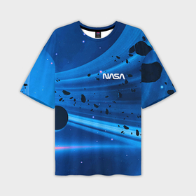 Мужская футболка OVERSIZE 3D с принтом Космическое пространство   NASA   Planet в Новосибирске,  |  | 