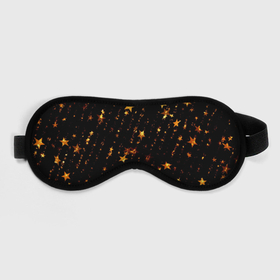 Маска для сна 3D с принтом Новогодний звездный дождь на черном фоне в Курске, внешний слой — 100% полиэфир, внутренний слой — 100% хлопок, между ними — поролон |  | 
