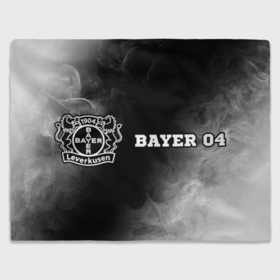 Плед 3D с принтом Bayer 04 sport на темном фоне: надпись и символ , 100% полиэстер | закругленные углы, все края обработаны. Ткань не мнется и не растягивается | Тематика изображения на принте: 