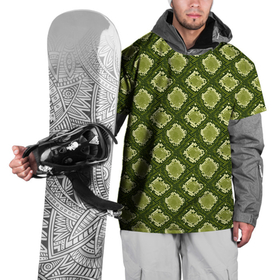 Накидка на куртку 3D с принтом Милитари Змеиная кожа ромб в Тюмени, 100% полиэстер |  | 