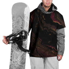 Накидка на куртку 3D с принтом Золотистые блёстки и песок в Кировске, 100% полиэстер |  | 