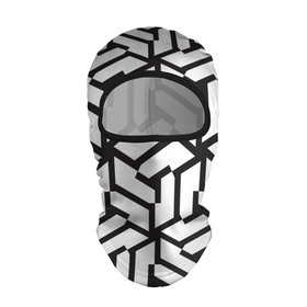 Балаклава 3D с принтом Чёрно белый бесконечный лабиринт в Екатеринбурге, 100% полиэстер, ткань с особыми свойствами — Activecool | плотность 150–180 г/м2; хорошо тянется, но при этом сохраняет форму. Закрывает шею, вокруг отверстия для глаз кайма. Единый размер | 