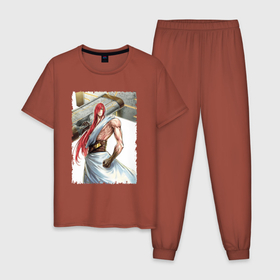 Мужская пижама хлопок с принтом Тор   Повесть о конце света в Белгороде, 100% хлопок | брюки и футболка прямого кроя, без карманов, на брюках мягкая резинка на поясе и по низу штанин
 | 