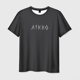 Мужская футболка 3D с принтом Aikko надпись в Кировске, 100% полиэфир | прямой крой, круглый вырез горловины, длина до линии бедер | 