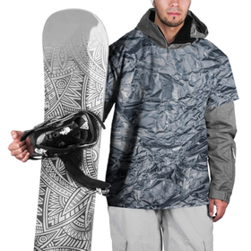 Накидка на куртку 3D с принтом Алюминиевая фольга в Тюмени, 100% полиэстер |  | Тематика изображения на принте: 