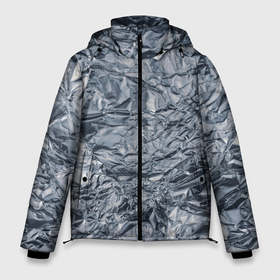 Мужская зимняя куртка 3D с принтом Алюминиевая фольга в Новосибирске, верх — 100% полиэстер; подкладка — 100% полиэстер; утеплитель — 100% полиэстер | длина ниже бедра, свободный силуэт Оверсайз. Есть воротник-стойка, отстегивающийся капюшон и ветрозащитная планка. 

Боковые карманы с листочкой на кнопках и внутренний карман на молнии. | 