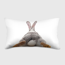 Подушка 3D антистресс с принтом Кролик   вид сзади в Петрозаводске, наволочка — 100% полиэстер, наполнитель — вспененный полистирол | состоит из подушки и наволочки на молнии | 