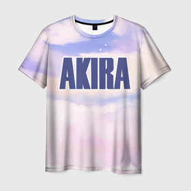 Мужская футболка 3D с принтом Akira sky clouds в Санкт-Петербурге, 100% полиэфир | прямой крой, круглый вырез горловины, длина до линии бедер | Тематика изображения на принте: 