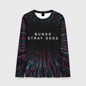 Мужской лонгслив 3D с принтом Bungo Stray Dogs infinity в Екатеринбурге, 100% полиэстер | длинные рукава, круглый вырез горловины, полуприлегающий силуэт | Тематика изображения на принте: 