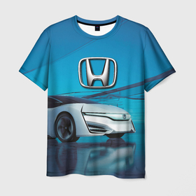 Мужская футболка 3D с принтом Honda concept   Japan в Тюмени, 100% полиэфир | прямой крой, круглый вырез горловины, длина до линии бедер | 