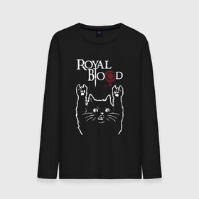 Мужской лонгслив хлопок с принтом Royal Blood рок кот в Кировске, 100% хлопок |  | Тематика изображения на принте: 