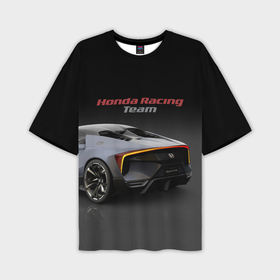 Мужская футболка OVERSIZE 3D с принтом Honda Racing Team   Japan в Санкт-Петербурге,  |  | Тематика изображения на принте: 