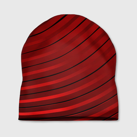 Шапка 3D с принтом Красно черный металл:волна , 100% полиэстер | универсальный размер, печать по всей поверхности изделия | 