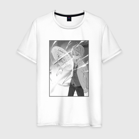 Мужская футболка хлопок с принтом Луг Туата Де арт   Ассасин аристократ в Петрозаводске, 100% хлопок | прямой крой, круглый вырез горловины, длина до линии бедер, слегка спущенное плечо. | 