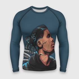 Мужской рашгард 3D с принтом Мулат киберпанк в Ухте,  |  | 