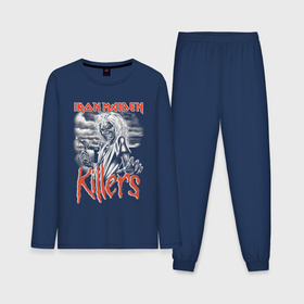 Мужская пижама хлопок (с лонгсливом) с принтом Iron Maiden Killers в Петрозаводске,  |  | 
