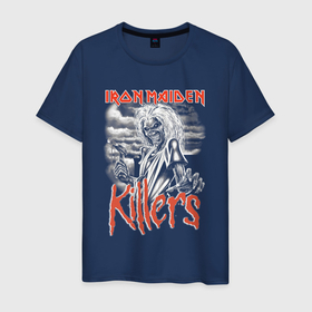 Мужская футболка хлопок с принтом Iron Maiden Killers в Санкт-Петербурге, 100% хлопок | прямой крой, круглый вырез горловины, длина до линии бедер, слегка спущенное плечо. | 