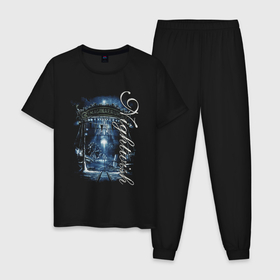 Мужская пижама хлопок с принтом Nightwish Imaginaerum в Курске, 100% хлопок | брюки и футболка прямого кроя, без карманов, на брюках мягкая резинка на поясе и по низу штанин
 | Тематика изображения на принте: 