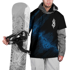 Накидка на куртку 3D с принтом Slipknot звуковая волна , 100% полиэстер |  | Тематика изображения на принте: 