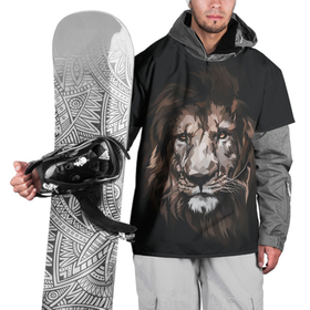 Накидка на куртку 3D с принтом Царь зверей   голова в Белгороде, 100% полиэстер |  | 