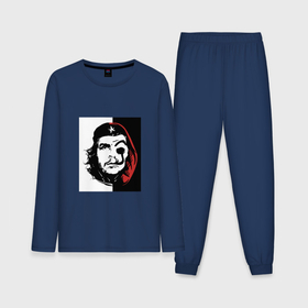 Мужская пижама хлопок (с лонгсливом) с принтом Бумаждый дом   Че Гевара в Санкт-Петербурге,  |  | Тематика изображения на принте: 