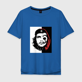 Мужская футболка хлопок Oversize с принтом Бумаждый дом   Че Гевара в Санкт-Петербурге, 100% хлопок | свободный крой, круглый ворот, “спинка” длиннее передней части | 