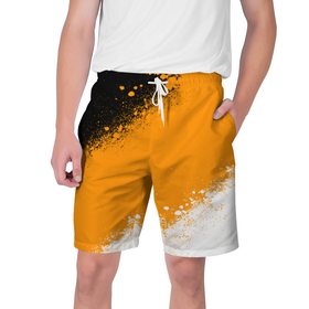 Мужские шорты 3D с принтом Имперский флаг   триколор ,  полиэстер 100% | прямой крой, два кармана без застежек по бокам. Мягкая трикотажная резинка на поясе, внутри которой широкие завязки. Длина чуть выше колен | 