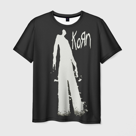 Мужская футболка 3D с принтом korn print , 100% полиэфир | прямой крой, круглый вырез горловины, длина до линии бедер | 