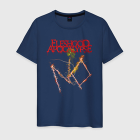 Мужская футболка хлопок с принтом Fleshgod Apocalypse No в Белгороде, 100% хлопок | прямой крой, круглый вырез горловины, длина до линии бедер, слегка спущенное плечо. | 