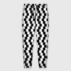 Мужские брюки 3D с принтом Оптическая иллюзия ровности полос в Санкт-Петербурге, 100% полиэстер | манжеты по низу, эластичный пояс регулируется шнурком, по бокам два кармана без застежек, внутренняя часть кармана из мелкой сетки | 
