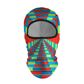 Балаклава 3D с принтом Разноцветный туннель   оптическая иллюзия в Петрозаводске, 100% полиэстер, ткань с особыми свойствами — Activecool | плотность 150–180 г/м2; хорошо тянется, но при этом сохраняет форму. Закрывает шею, вокруг отверстия для глаз кайма. Единый размер | 